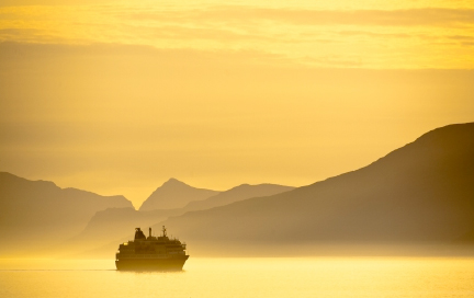 ombord på Hurtigruten