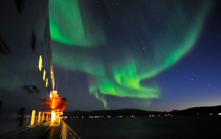 ombord på Hurtigruten